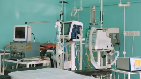 An empty operating room in a hospital Stock Footage 241433558