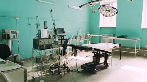 An empty operating room in a hospital Video stock 241433570