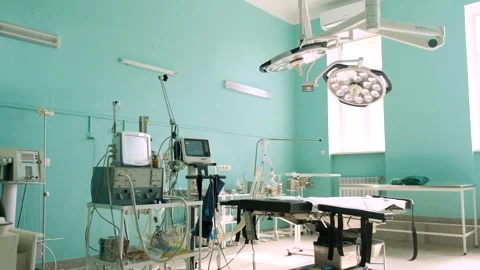 An empty operating room in a hospital Stock Footage 241433574