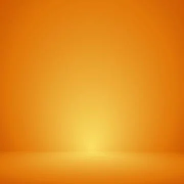 ,Empty orange color studio room background ,Template mock up for display or Illustrazione stock