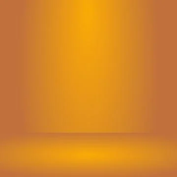 ,Empty orange color studio room background ,Template mock up for display or Illustrazione stock
