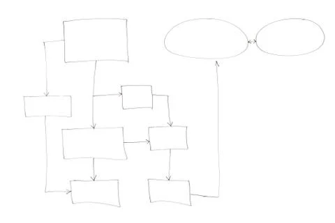 Empty organization chart isolated 스톡 일러스트