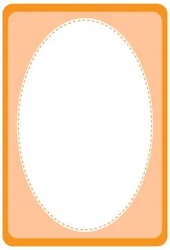 Empty oval shape banner template Stock Illustration