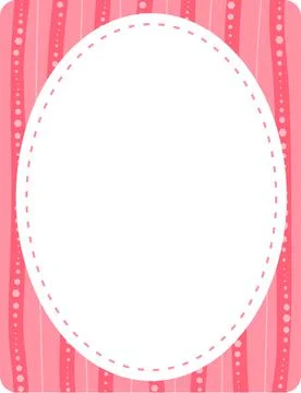 Empty oval shape banner template Stock Illustration