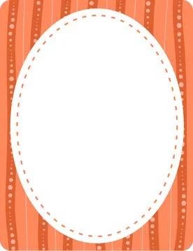 Empty oval shape banner template Illustrazione stock