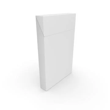 Empty pack for slim cigarettes. Rod designer Stock Illustration