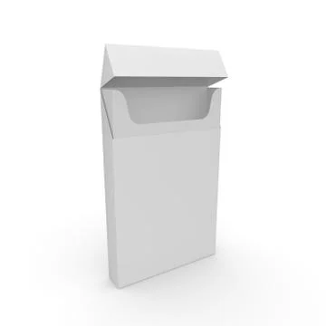 Empty pack for slim cigarettes. Rod designer Stock Illustration