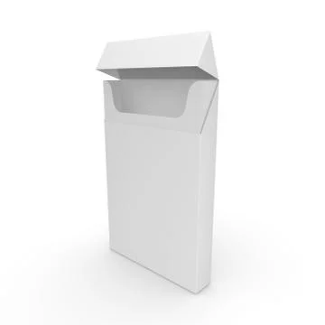 Empty pack for slim cigarettes. Rod designer Stock Illustration