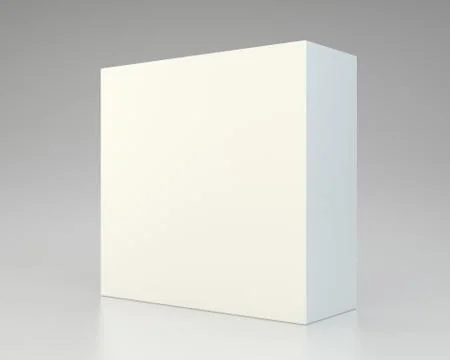 Empty package on gray background Stock Illustration