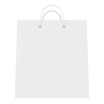 Empty package isolated on white background Illustrazione stock
