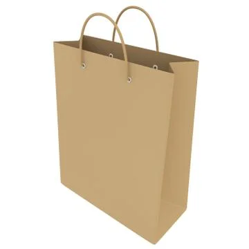 Empty package isolated on white background Illustrazione stock