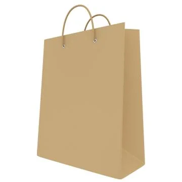 Empty package isolated on white background Illustrazione stock