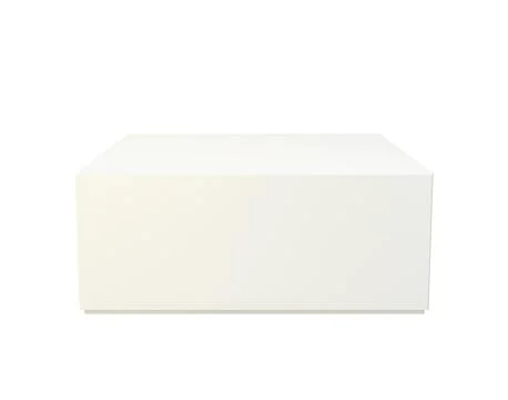 Empty package isolated on white background. Illustrazione stock