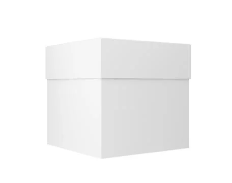 Empty package isolated on white background Illustrazione stock