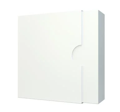 Empty package isolated on white background Stock Illustration