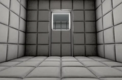 Empty Padded Cell Stock Illustration