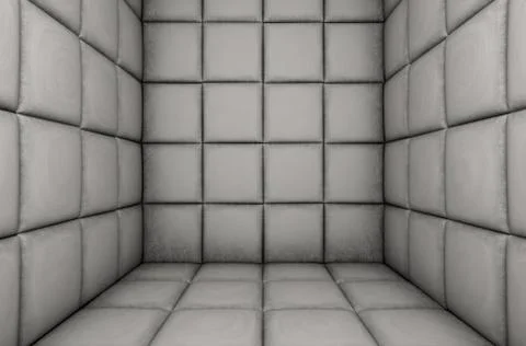 Empty Padded Cell Stock Illustration