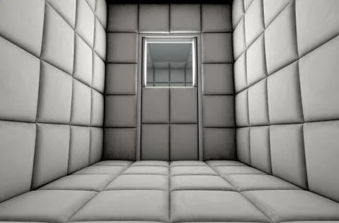 Empty Padded Cell Stock Illustration