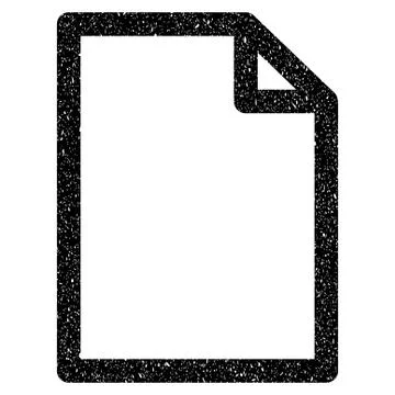 Empty Page Grainy Texture Icon Stock Illustration