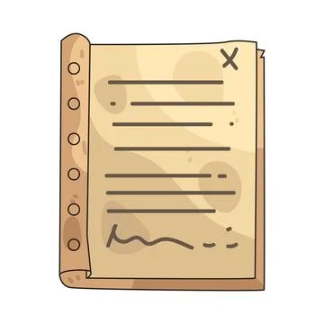 Empty Page illustration Stock Illustration