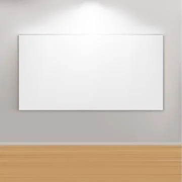 Empty paintings frame on wall Stock Illustration