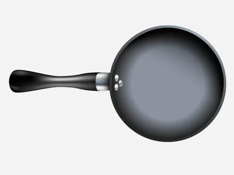 Empty pan Stock Illustration