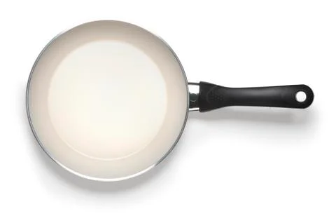 Empty pan isolated on whitte abckground with clipping path Stock Photos