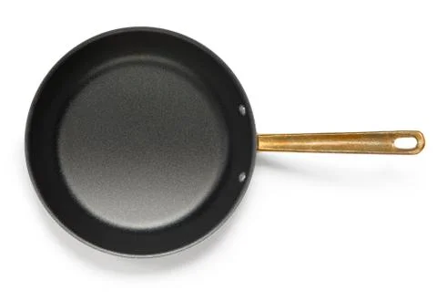 Empty pan isolated on whitte abckground with clipping path Stock Photos