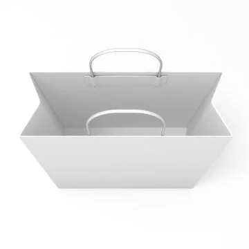 Empty paper bag Stock Illustration