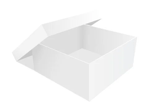 Empty paper box vector illustration Stock Illustration