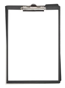 Empty paper on clipboard Stock Photos