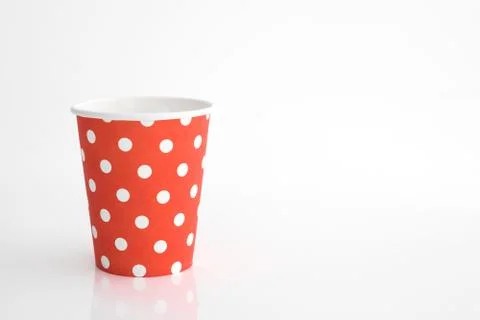 Empty paper cup Stock Photos