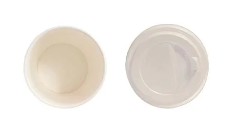 Empty paper cup 스톡 사진