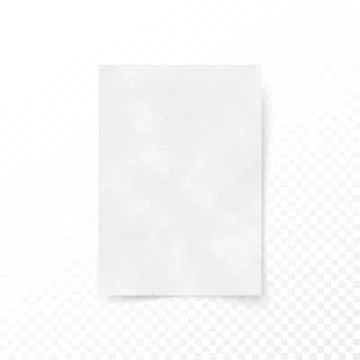 Empty paper letter white sheet template. Paper and carton texture. Stock Illustration