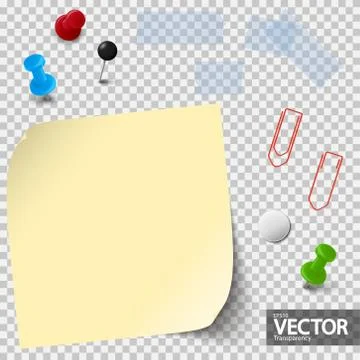 Empty paper with office accessories Stock Illustration