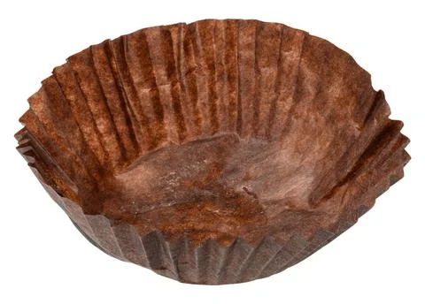 Empty paper round candy wrapper on isolated background, close up Empty pap... Stock Photos