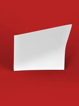 Empty paper sheet in A4 format - 3d illustration Stock Illustration