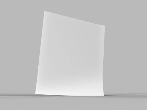 Empty paper sheet in A4 format - 3d illustration Stock Illustration