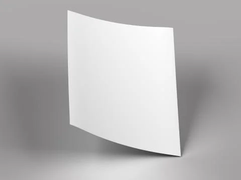 Empty paper sheet in A4 format - 3d illustration Stock Photos