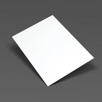 Empty paper sheet. Illustrazione stock