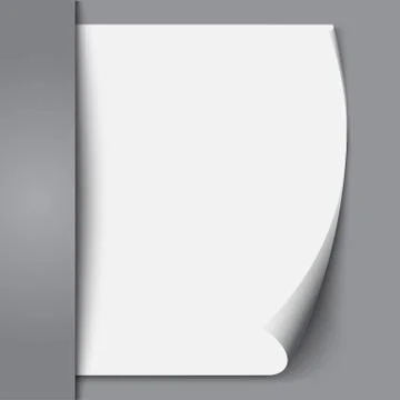 Empty paper sheet. Vector EPS10 Stock Illustration