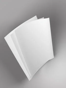 Empty paper sheets in A4 format - 3d illustration Stock Photos