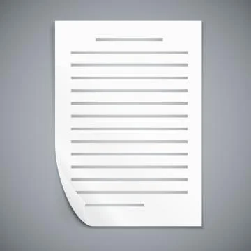Empty paper three sheets. Stock-Illustration