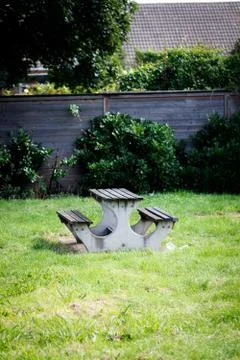 Empty Park Bench Stock Photos
