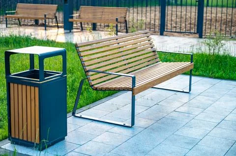 Empty Park Bench Under Green Trees in Sunny Park Photos