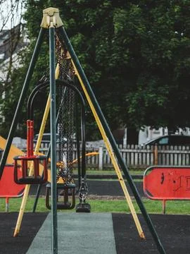 An empty park Foto stock