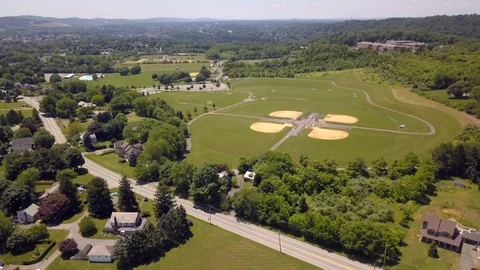 The Empty Park.4K Stock Footage 122141740