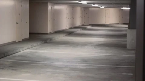 Empty Parking Garage Stock Footage 8357493