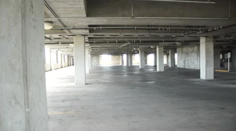 Empty Parking Garage Stock Footage 42133702