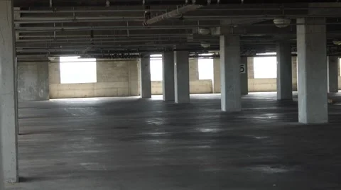Empty Parking Garage Stock Footage 42138137